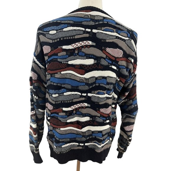 American Priority Sweaters Men's M Textured Sweater Cosby Biggie Hip Hop - Picture 3 of 5